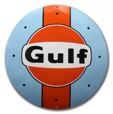 GULF Emaljeskilt Ø 50 cm