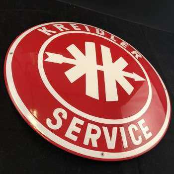 Kreidler Service Emaljeskilt ø 50 cm Emaljehuset