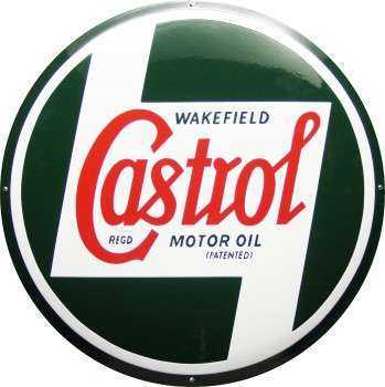 Castrol Emaljeskilt Ø 60 cm Emaljehuset