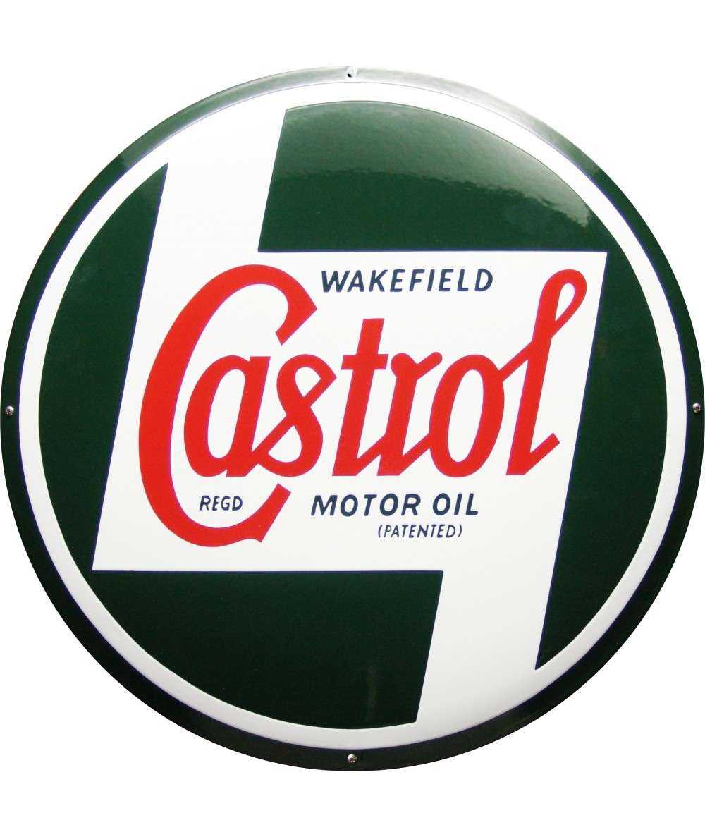 Castrol Emaljeskilt Ø 60 cm Emaljehuset