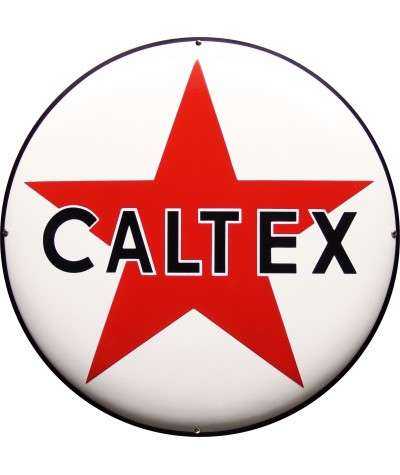 Caltex Emaljeskilt Ø 50 cm