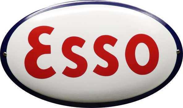 Esso Emaljeskilt 36 x 22 cm Emaljehuset