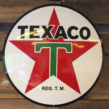 Texaco Emaljeskilt Ø 50 cm Emaljehuset