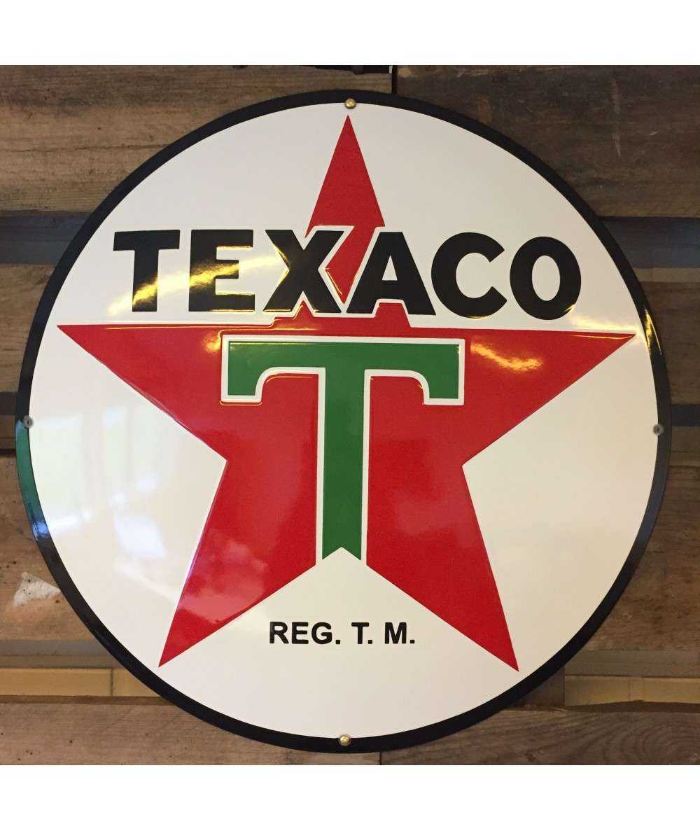 Texaco Emaljeskilt Ø 50 cm Emaljehuset