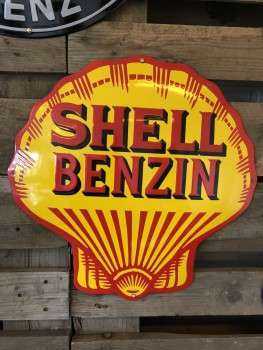 Shell Benzin Emaljeskilt Ø 50 cm Emaljehuset