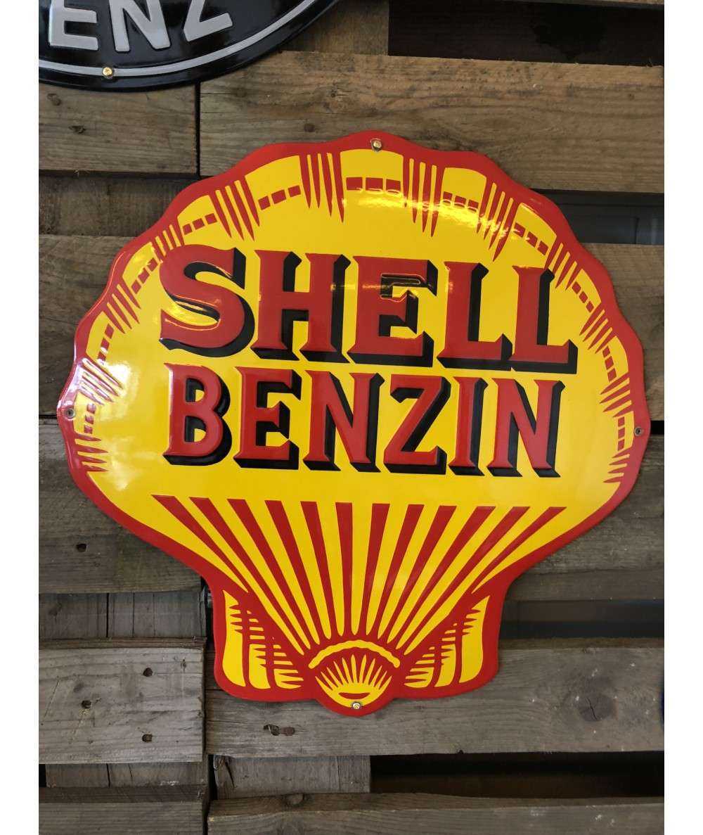 Shell Benzin Emaljeskilt Ø 50 cm Emaljehuset