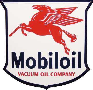 Mobiloil Emaljeskilt 50 x 50 cm Emaljehuset