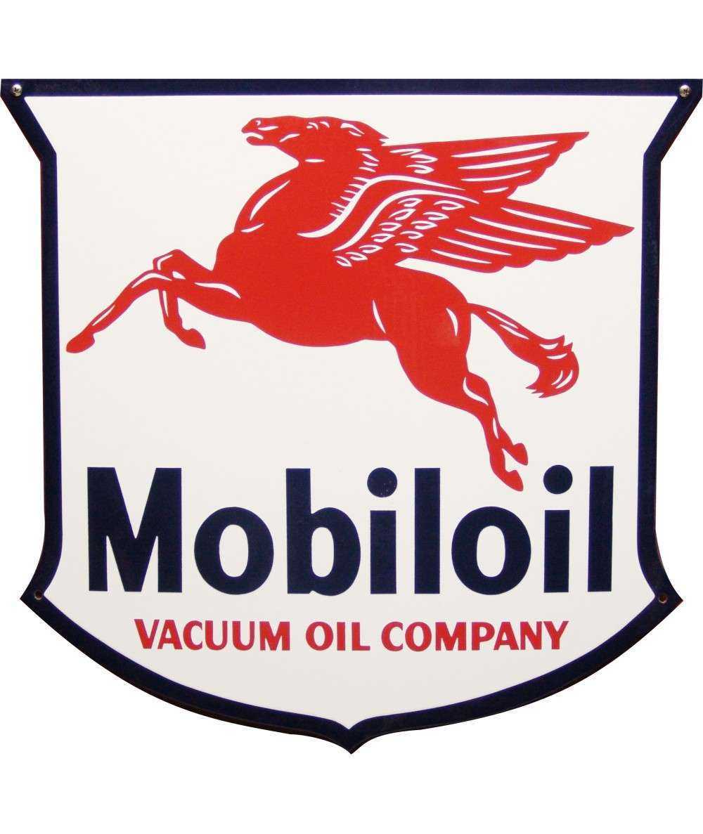 Mobiloil Emaljeskilt 50 x 50 cm Emaljehuset