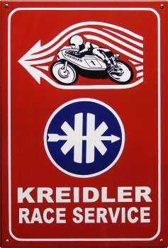Kreidler Race Service Emaljeskilt 40 x 60 m Emaljehuset