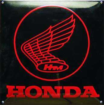 Honda Emaljeskilt 40 x 40 cm Emaljehuset