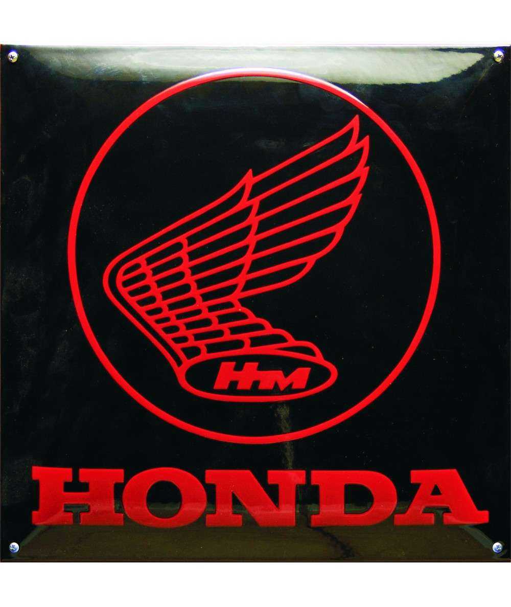 Honda Emaljeskilt 40 x 40 cm Emaljehuset