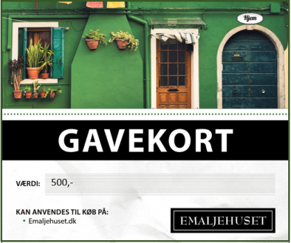 Gavekort 500,- Kr. Emaljehuset