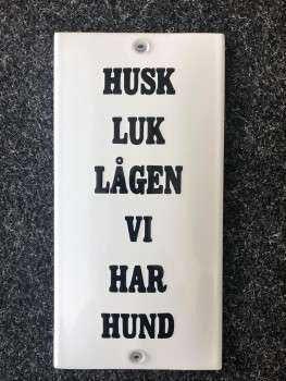 HUSK LUK LÅGEN 9 x 18 cm Emaljehuset