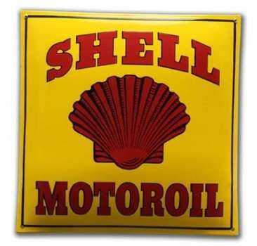 Shell motoroil Emaljeskilt 45 x 45 cm cm Emaljehuset