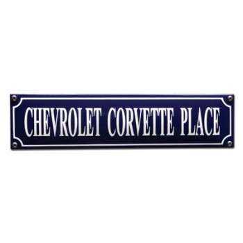 Chevrolet Corvette Place33 x 8 cm Emaljehuset