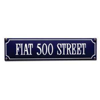 Fiat 500 Street 33 x 8 cm Emaljehuset