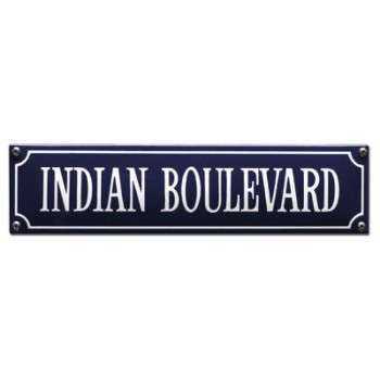 Indian Boulevard 33 x 8 cm Emaljehuset