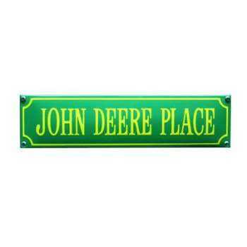 John Deere Place Grøn 33 x 8 cm Emaljehuset