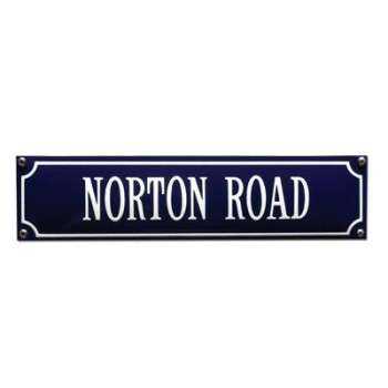 Norton Road 33 x 8 cm Emaljehuset