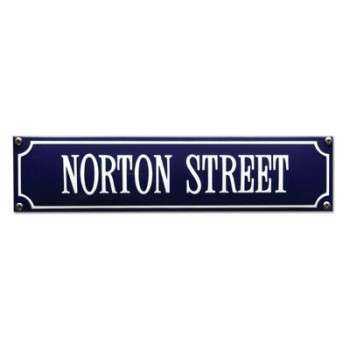 Norton Street 33 x 8 cm Emaljehuset