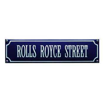 Rolls Royce Street 33 x 8 cm Emaljehuset