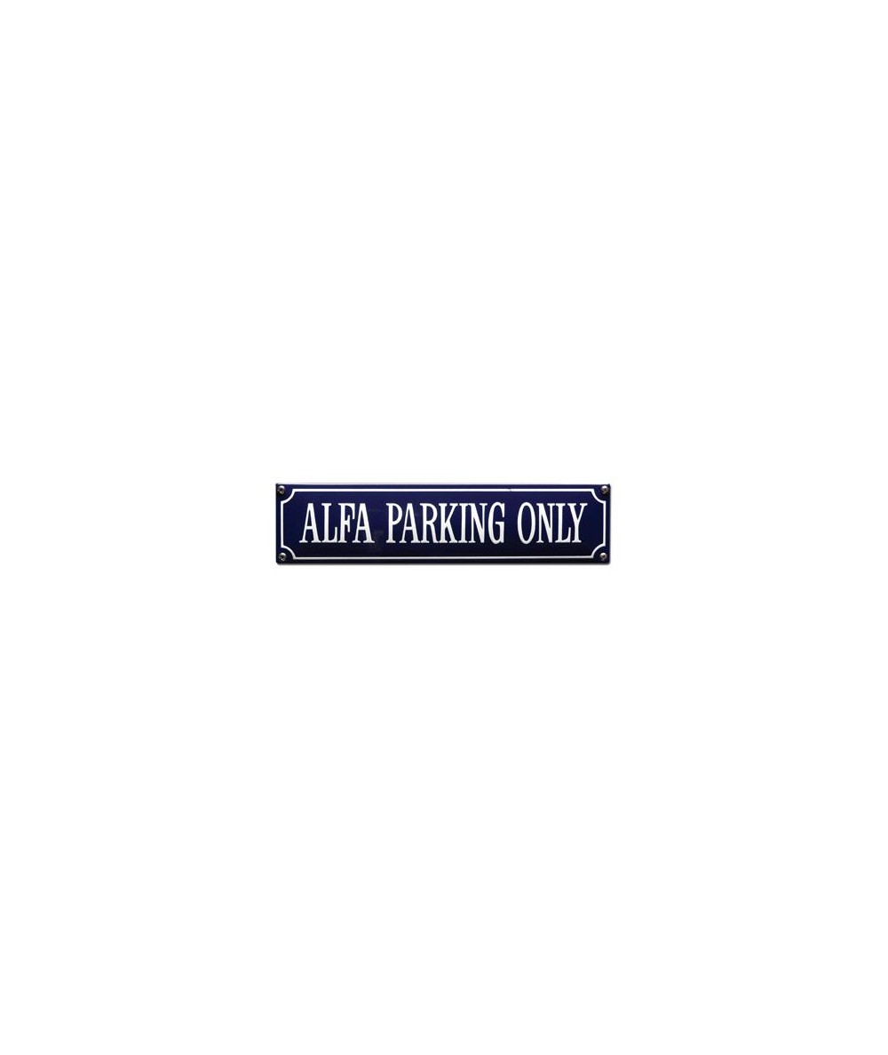 Alfa Parking Only 33 x 8 cm Emaljehuset