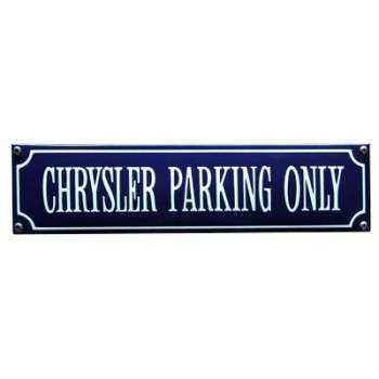 Chrysler Parking Only 33 x 8 cm Emaljehuset