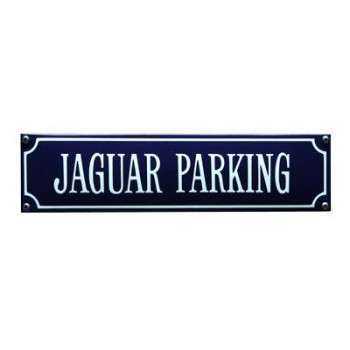 Jaguar Parking 33 x 8 cm Emaljehuset