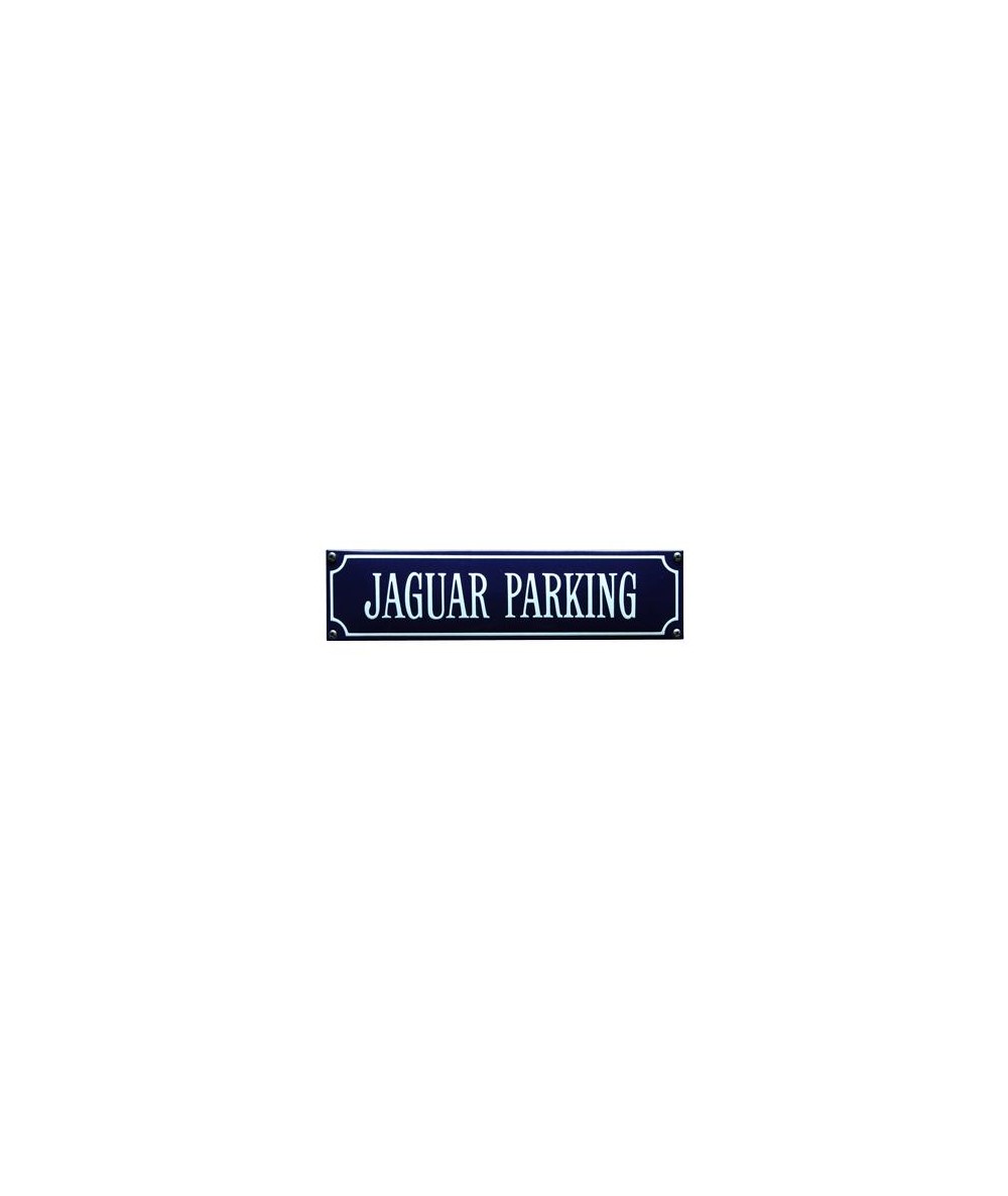 Jaguar Parking 33 x 8 cm Emaljehuset