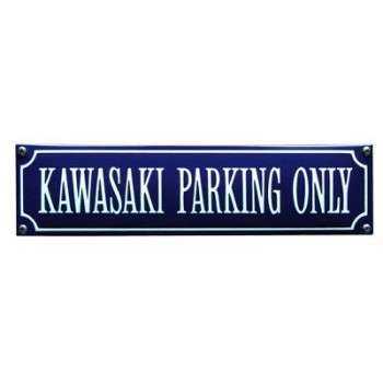 Kawasaki Parking Only 33 x 8 cm Emaljehuset