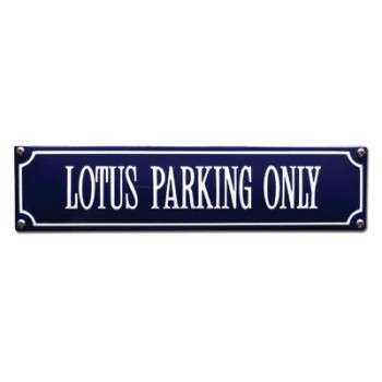 Lotus Parking Only 33 x 8 cm Emaljehuset