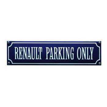 Renault Parking Only 33 x 8 cm Emaljehuset