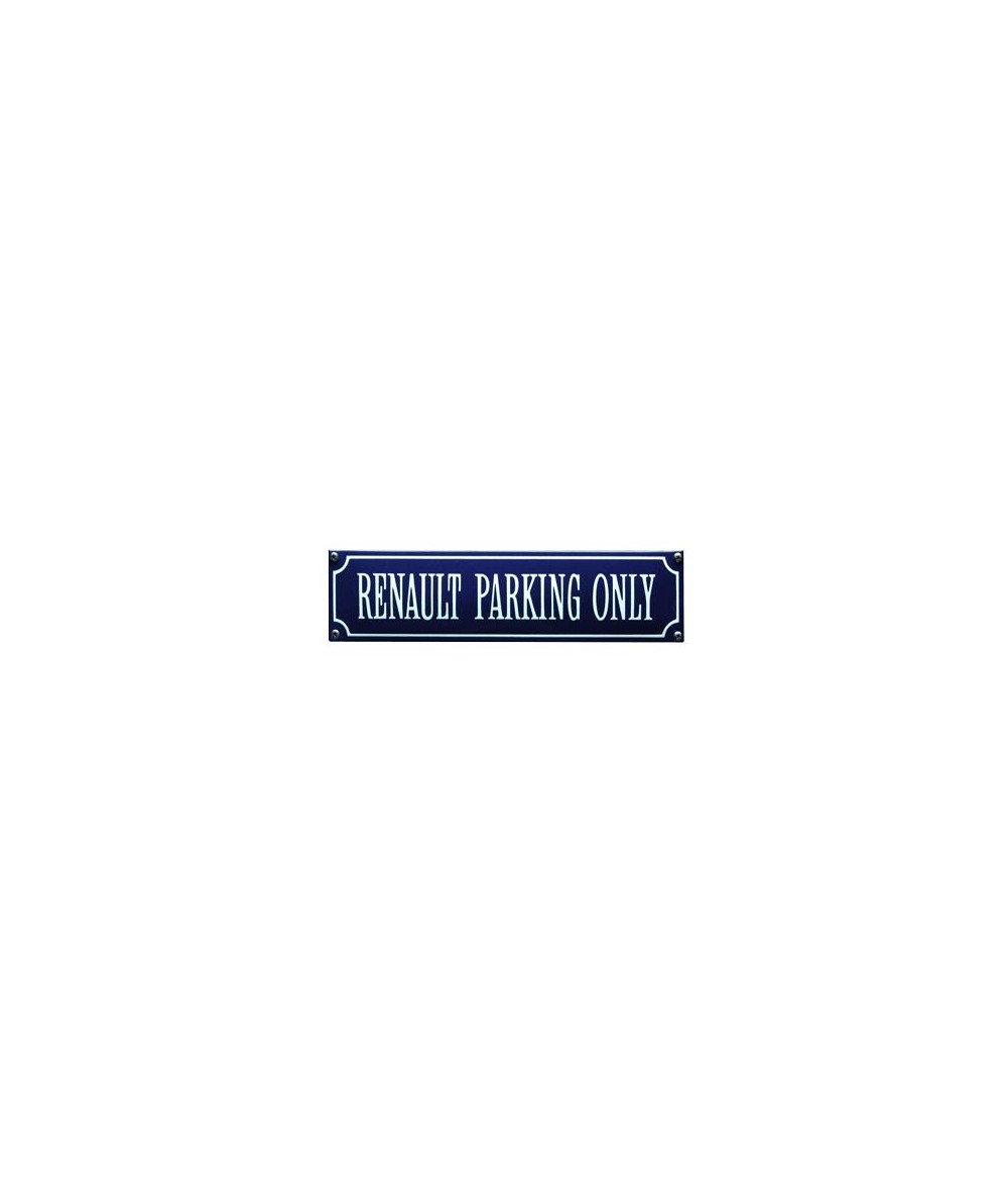 Renault Parking Only 33 x 8 cm Emaljehuset