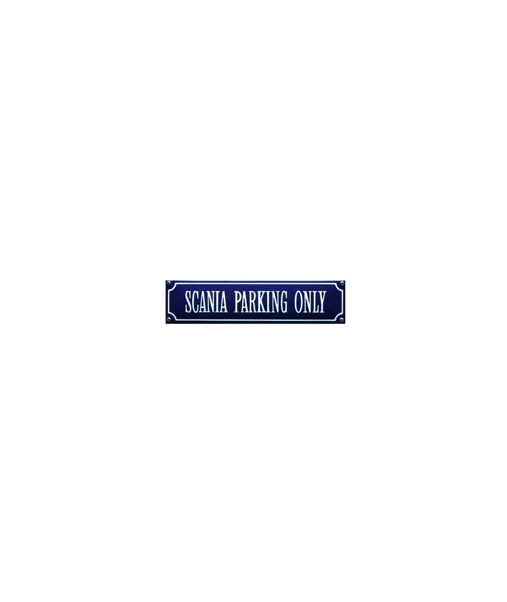 Scania Parking Only 33 x 8 cm Emaljehuset