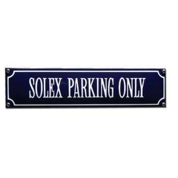 Solex Parking Only 33 x 8 cm Emaljehuset