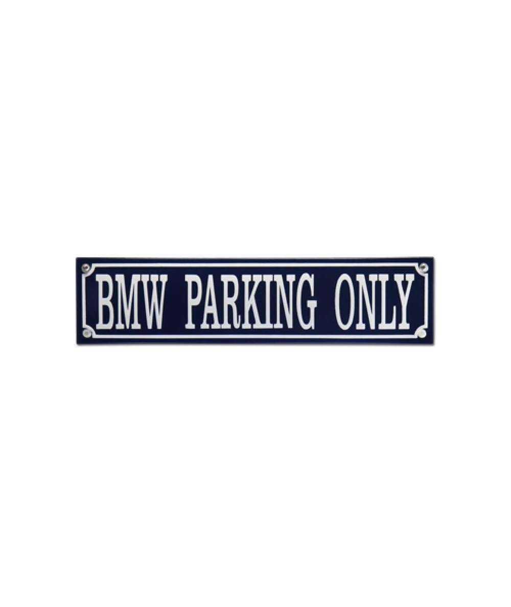 BMW Parking Only 33 x 8 cm Emaljehuset