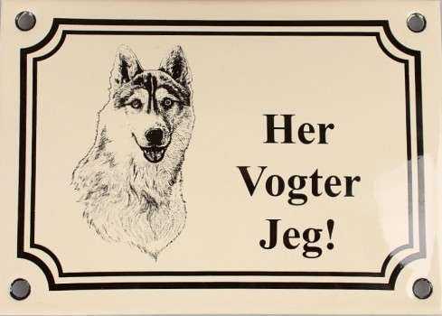 Husky 14 x 10 cm Emaljehuset