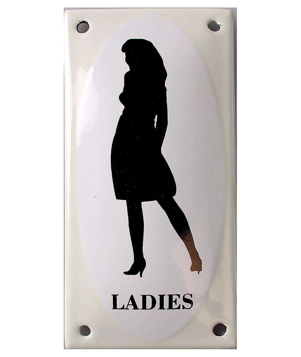 Dame - ladies 7 x 14 cm Emaljehuset