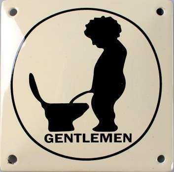 Gentlemen 10 x 10 cm Emaljehuset