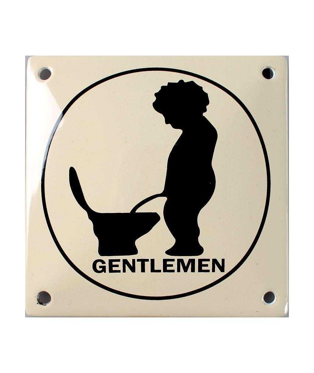 Gentlemen 10 x 10 cm Emaljehuset