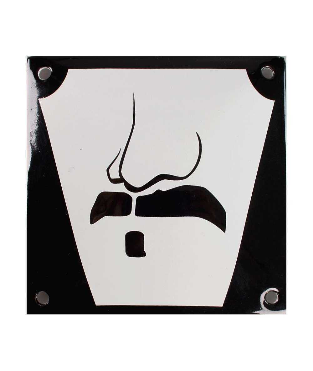 Mand - næse/mund 10 x 10 cm Emaljehuset