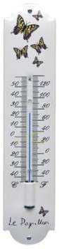 Termometer sommerfugle 6,5 x 30 cm Emaljehuset