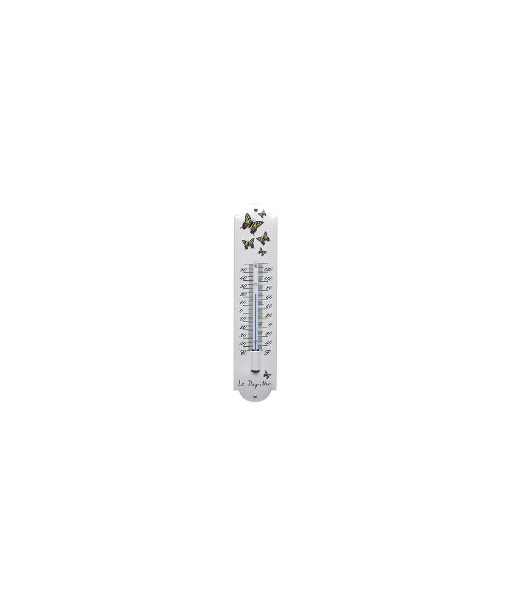Termometer sommerfugle 6,5 x 30 cm Emaljehuset