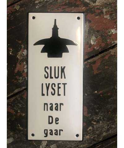 SLUK LYSET NAAR DE GAAR 8 x 18 cm