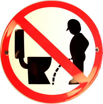 Ram toilettet Ø 10 cm Emaljehuset