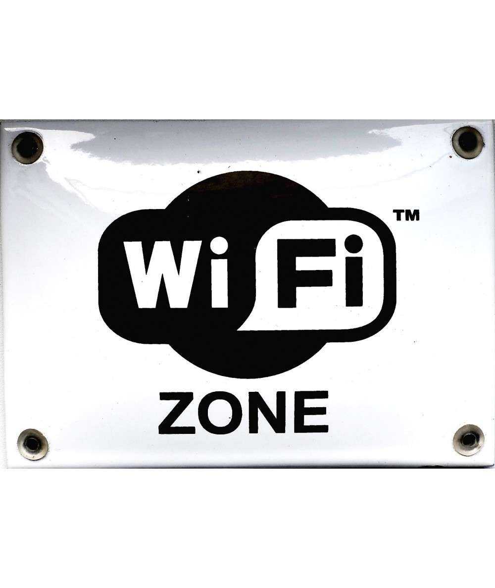 WiFi Zone 14 x 10 cm Emaljehuset