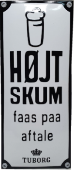 HØJT SKUM FAAS PAA AFTALE 9,5 x 22 cm Emaljehuset
