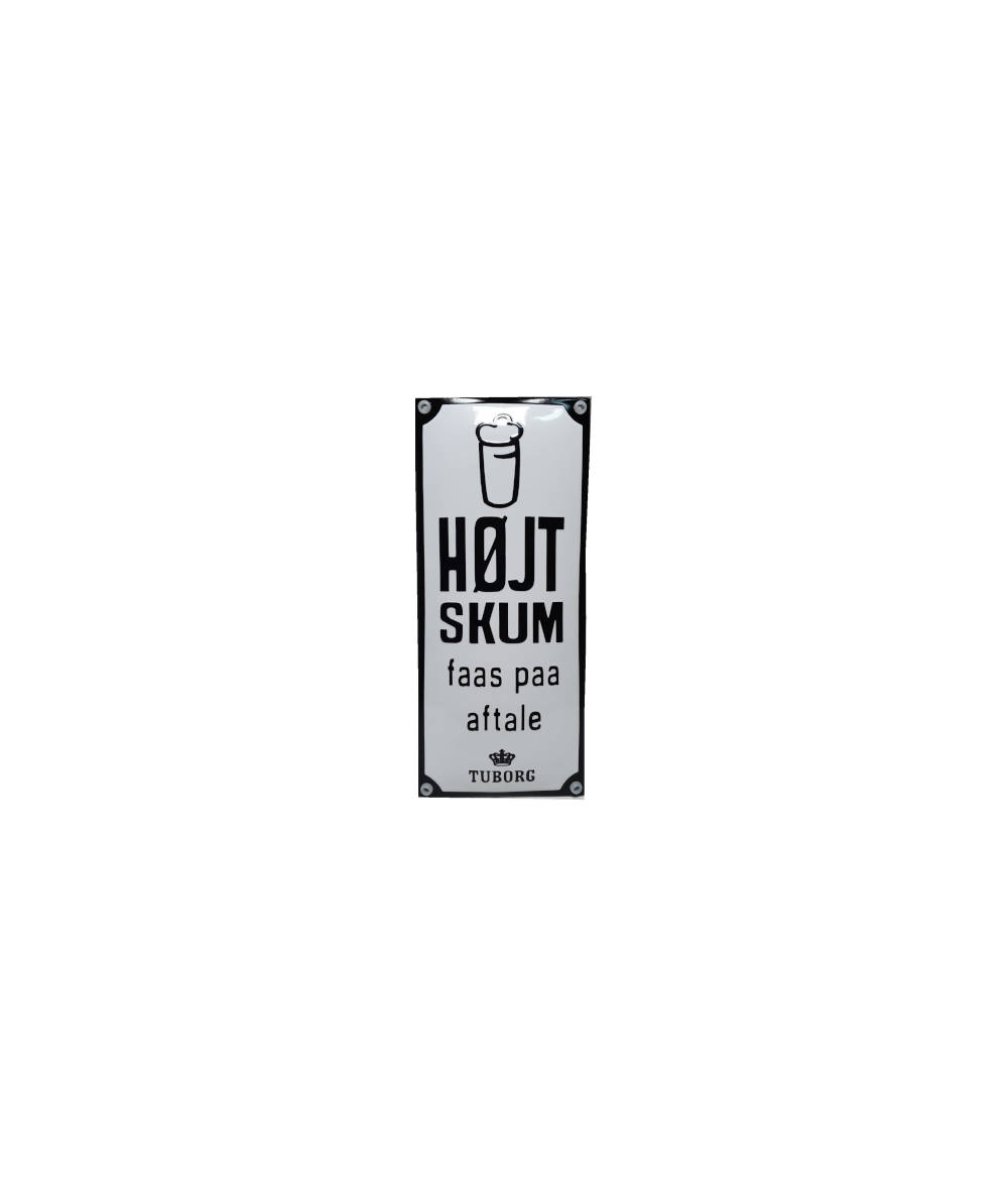 HØJT SKUM FAAS PAA AFTALE 9,5 x 22 cm Emaljehuset